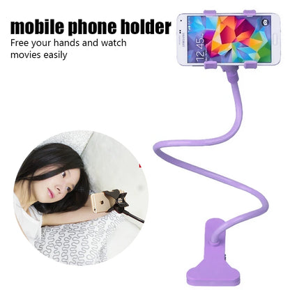 Flexible Universal Mobile Phone Holder, Lazy Bed Desktop Mount Bracket, Adjustable Cell Phone Clip, Smartphone Stand - 02ALABA