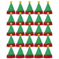 Christmas Wine Bottle Cover Caps, Red and Green Xmas Hat and Scarf Sets, Home Ornament, Festival Party Tableware Decoration Supplies - 02ALABA