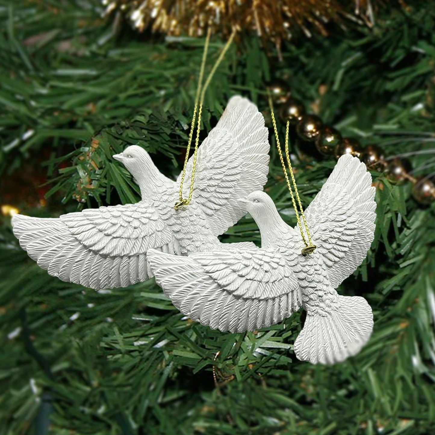 Style Friendship Doves - Home Alone 2 Resin Christmas Ornament  Doves Christmas Tree Ornaments- Best Gift for Someone Special