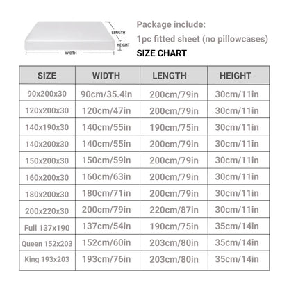 Waterproof Throw Mattress Cover, Bed Fitted Sheet, Mattress Protector in Single/Double/140/160 Multiple Sizes, Available in Gray/White - 02ALABA
