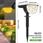 72/68 LED Solar Landscape Lights, IP65 Waterproof Outdoor Solar Light with 3 Modes, Solar Garden Spotlight for Yard, Lawn, Walkway. - 02ALABA