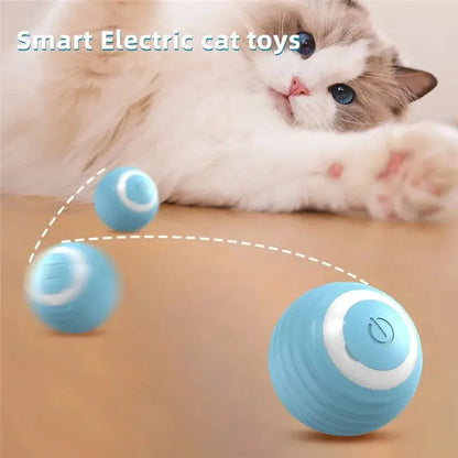 Cat Interactive Ball Training Self-moving Kitten Electric Cat Ball Toys Electronic Automatic Rolling Magic Ball Toys for Cat - 02ALABA
