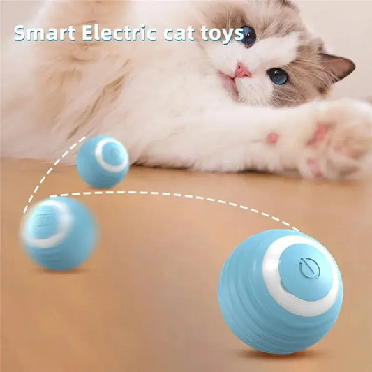 Cat Interactive Ball Training Self-moving Kitten Electric Cat Ball Toys Electronic Automatic Rolling Magic Ball Toys for Cat - 02ALABA