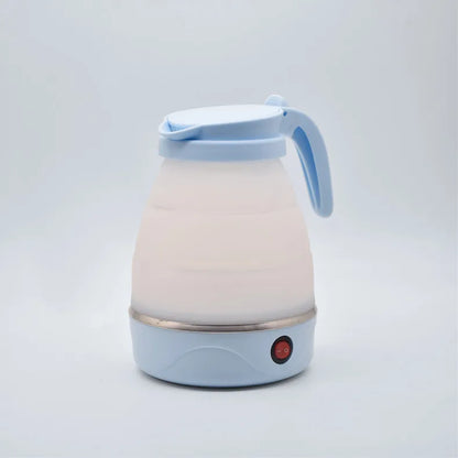 220V 0.6L Mini Folding Kettle Portable Water Heater 600W Silicone Compression Electric Kettle Home Kettle Easy To Travel