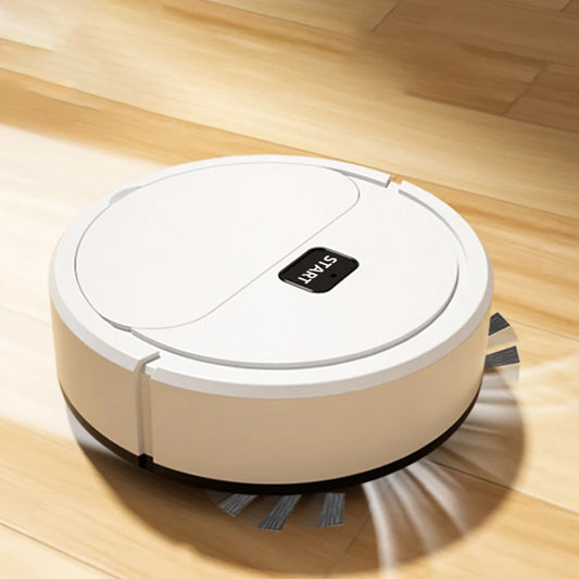 The Fully Automatic Sweeping Robot is a versatile vacuum cleaner that can also mop the floor. It's a compact, home-use device designed for convenience, known as the Lazybones Intelligent 3-in-1 Sweeper. - 02ALABA