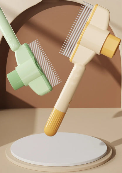 Pet Comb Hair Remover One Button Dogs Brush Self-cleaning Cat Brush Massage Combs for Dog Grooming Brushes for Pet Products