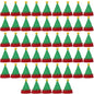 Christmas Wine Bottle Cover Caps, Red and Green Xmas Hat and Scarf Sets, Home Ornament, Festival Party Tableware Decoration Supplies - 02ALABA