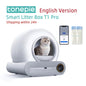 Tonepie 65L Automatic Smart Cat Litter Box Self Cleaning Fully Enclosed Cat Litter Box Pet Toilet Litter Tray English versions