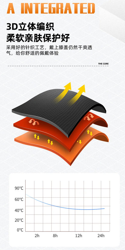 1 Pc Compression Knee Pad - Extended Support Sport Sleeve, Elastic Brace for Arthritis & Joint Pain Relief