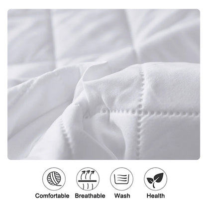 Waterproof Throw Mattress Cover, Bed Fitted Sheet, Mattress Protector in Single/Double/140/160 Multiple Sizes, Available in Gray/White - 02ALABA