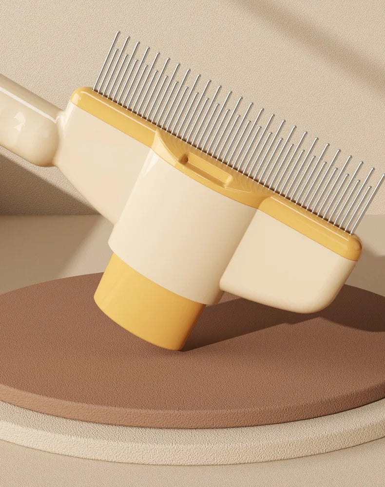 Pet Comb Hair Remover One Button Dogs Brush Self-cleaning Cat Brush Massage Combs for Dog Grooming Brushes for Pet Products