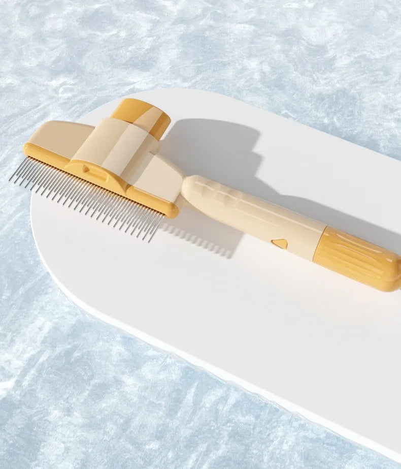Pet Comb Hair Remover One Button Dogs Brush Self-cleaning Cat Brush Massage Combs for Dog Grooming Brushes for Pet Products