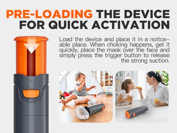 CPR Mask First Aid Choking Rescue Device Travel Home Choking Emergency Device Adult Children Portable Asphyxia Rescue Machine