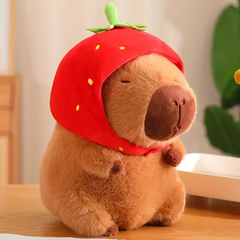 23cm Capybara Plush Simulation Capibara Anime Fluffty Toy Cute Doll Stuffed Animals Soft Doll Plush Christmas Thanksgiving Gift - 02ALABA