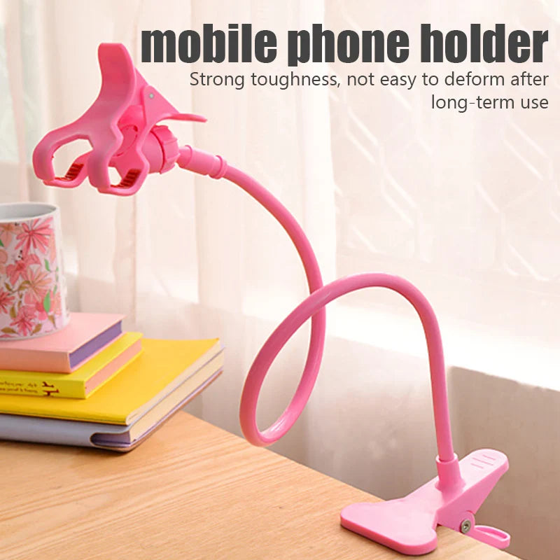 Flexible Universal Mobile Phone Holder, Lazy Bed Desktop Mount Bracket, Adjustable Cell Phone Clip, Smartphone Stand - 02ALABA