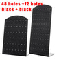 2pcs 48/72Holes Portable Earrings Ear Studs Holder Plastic Jewelry Display Holders Earring Showcase Organizer Stand Storage Rack