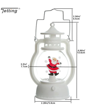 LED Lantern Lights featuring Santa Claus, Snowman, and Christmas Tree designs, perfect as Merry Christmas decorations for homes. - 02ALABA