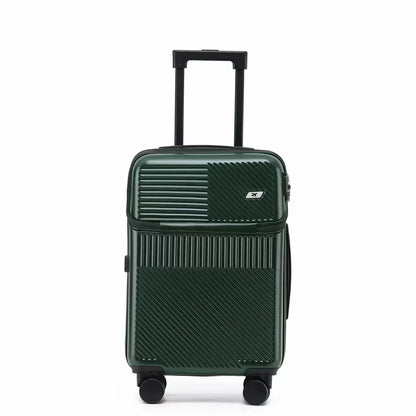 Lightweight Cabin Rolling Luggage - Trolley Password Suitcase with Wheels for Business Travel - 02ALABA