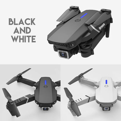 2024 E88Pro RC Drone 4K Professional with 1080P Wide-Angle HD Camera, Foldable Helicopter, Wi-Fi FPV, Height Hold, Gift Toy