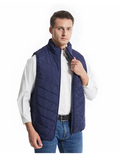 USB-Powered Heated Vest for Men and Women - Electric Heating Jacket with Adjustable Temperature for Outdoor Sports, Camping, Motorcycling, and Winter Activities - 02ALABA