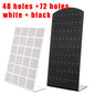 2pcs 48/72Holes Portable Earrings Ear Studs Holder Plastic Jewelry Display Holders Earring Showcase Organizer Stand Storage Rack