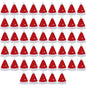 Christmas Wine Bottle Cover Caps, Red and Green Xmas Hat and Scarf Sets, Home Ornament, Festival Party Tableware Decoration Supplies - 02ALABA