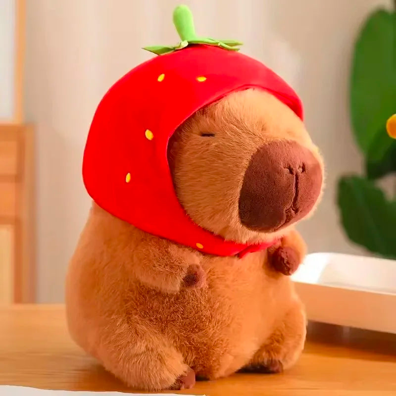23cm Capybara Plush Simulation Capibara Anime Fluffty Toy Cute Doll Stuffed Animals Soft Doll Plush Christmas Thanksgiving Gift - 02ALABA