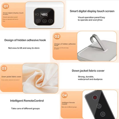 Multifunctional Dryer Electric Clothes Dryer Portable Compact Foldable Laundry Dryer Machine with Dryer Bag and Time Setting