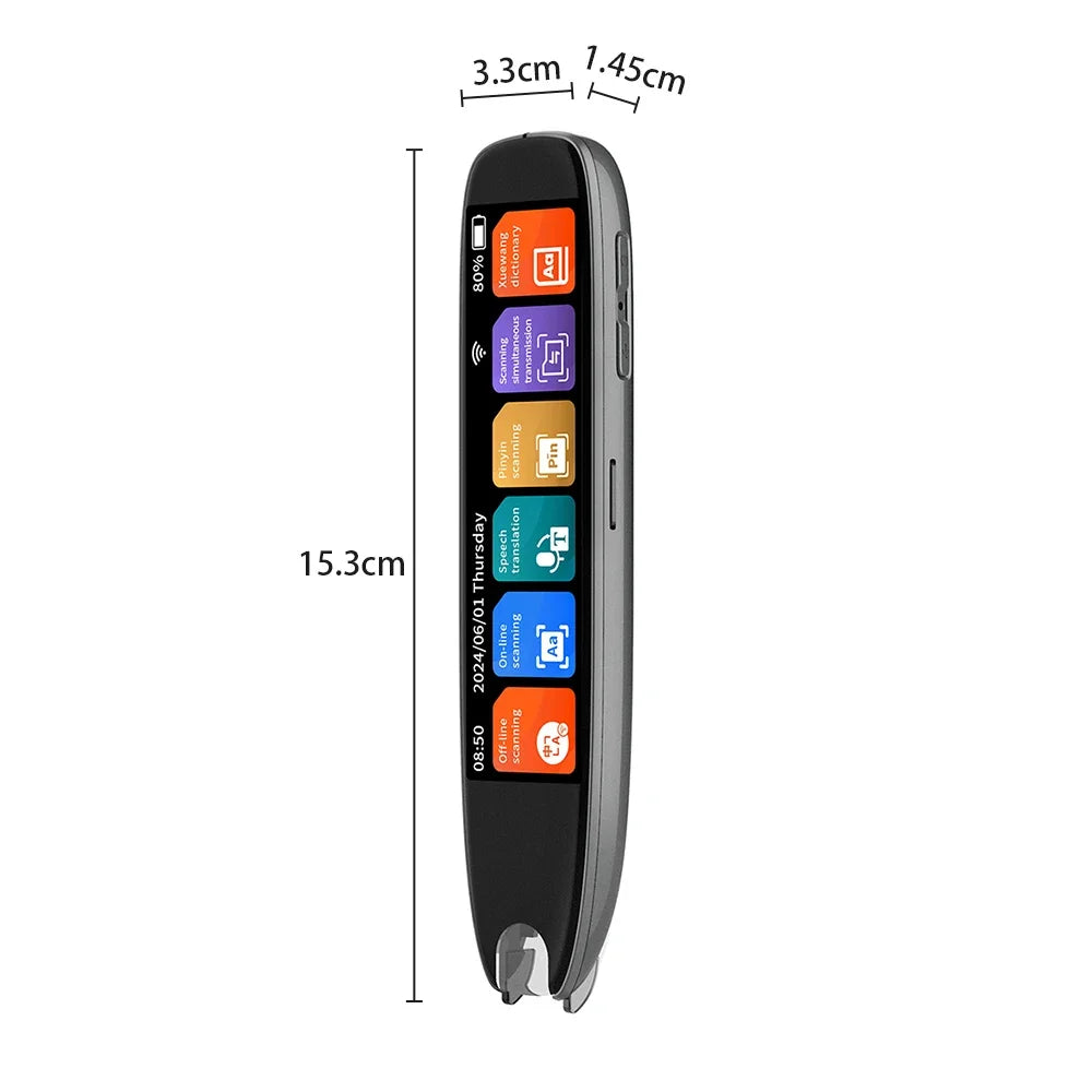 S65 Pro Smart MultifunctionTranslation Real Time Languages Translator Business Dictionary Pen Voice Scan Translator Pen
