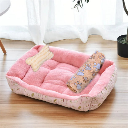 Warm Pet Nest Kennel For Small Medium Large Dogs Puppy Kitten Plus Size Bed with Machine Washable Warm Cozy Large Dog House