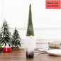 2024 Christmas Wine Bottle Cover Set, Golden Velvet Dress and Cap, Wine Bottle Bag Sleeve for Xmas and New Year Dinner Table Decoration. - 02ALABA