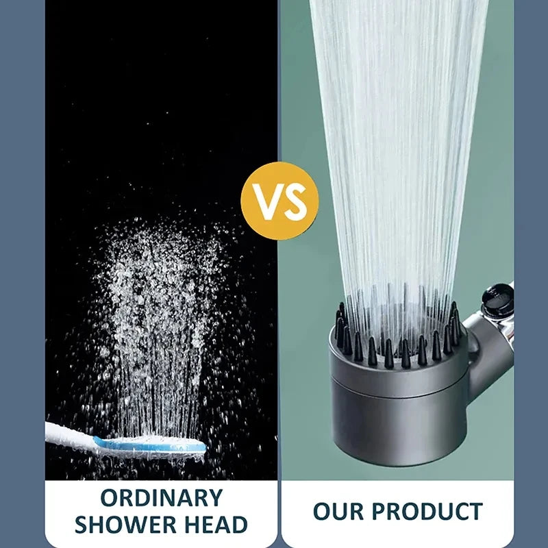 3 Modes Shower Head Adjustable High Pressure bathroom Accessories - 02ALABA