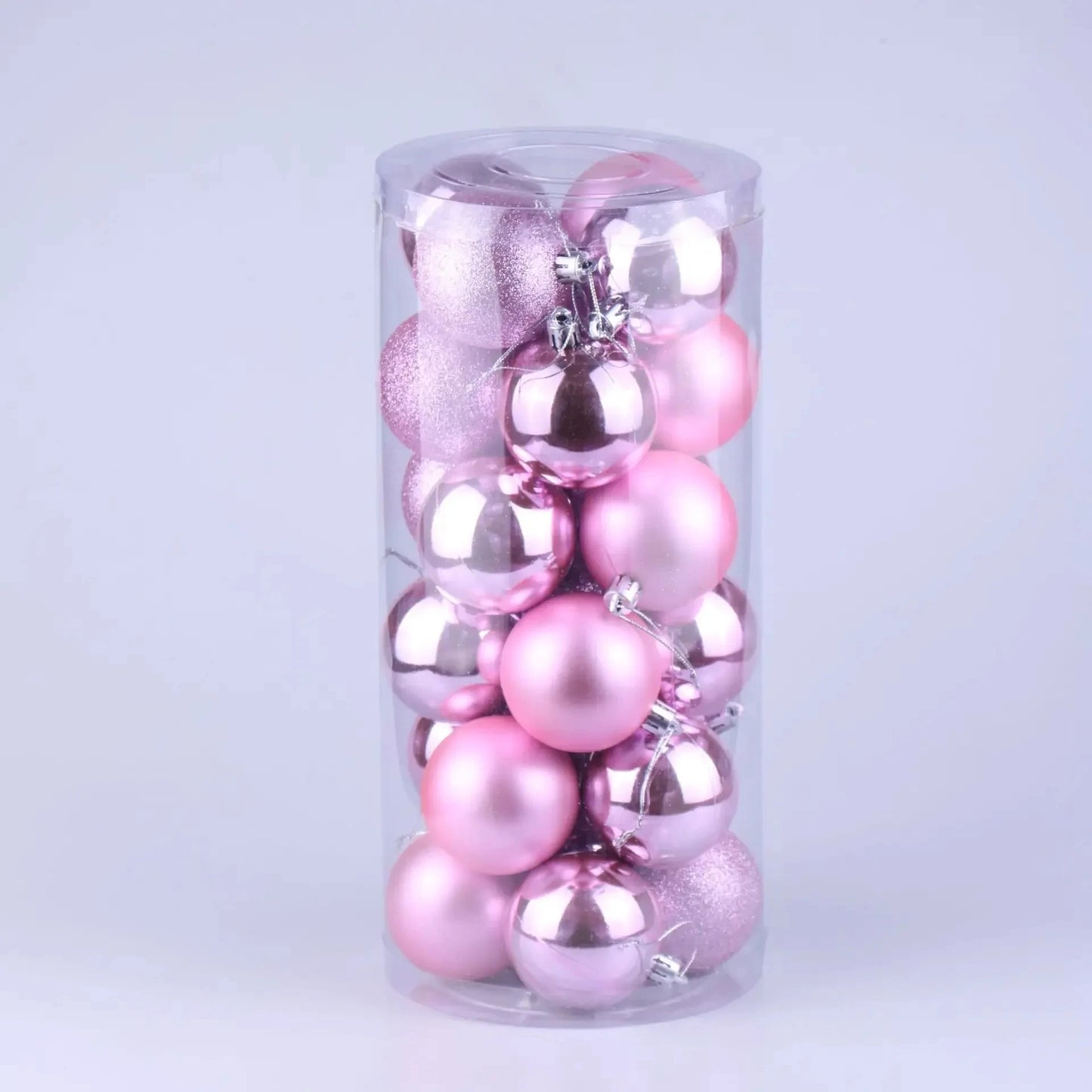 24 Pcs Christmas Ball Ornaments for Xmas Tree - Shatterproof Hanging Decorations for Holiday Wedding - 02ALABA