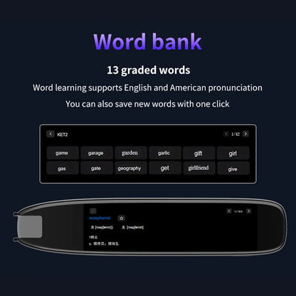 S65 Pro Smart MultifunctionTranslation Real Time Languages Translator Business Dictionary Pen Voice Scan Translator Pen