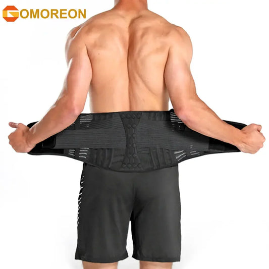 Adjustable Lumbar Support Belt - Breathable Lower Back Brace for Lifting, Herniated Disc, Sciatica & Pain Relief - 02ALABA