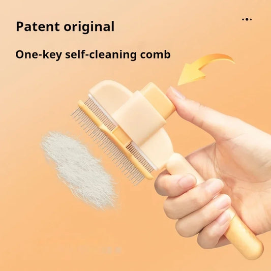 Dogs & Cats Hair Knot Comb To Remove Floating Hair Brush Cat Grooming Pet Self-cleaning Comb, Dog Grooming Comb