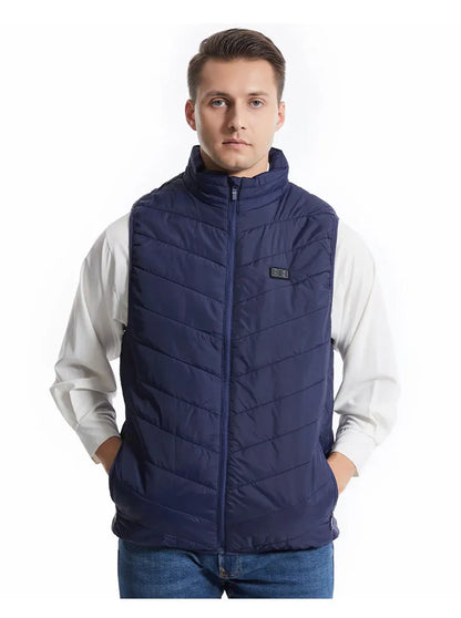 USB-Powered Heated Vest for Men and Women - Electric Heating Jacket with Adjustable Temperature for Outdoor Sports, Camping, Motorcycling, and Winter Activities