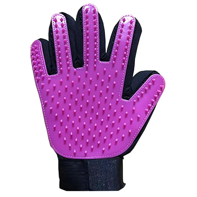 1PC Cat Hair Remove Gloves Rubber Pet Beauty Cleaning Grooming Effective Massage Dog Combs Floating Brush 6 Color