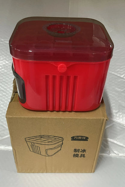 50-Cube Ice Maker with Easy Press Cap with Easy-press Lid Large Capacity Ice Cube Machine Reusable Food-grade Ice Cube Mold