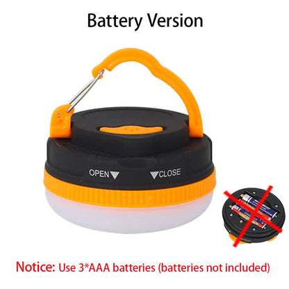 LED Lantern Portable Camping Light 3 Lighting Modes Camplights Hanging Outdoor Tent Home Emergency Lamp with Magnet