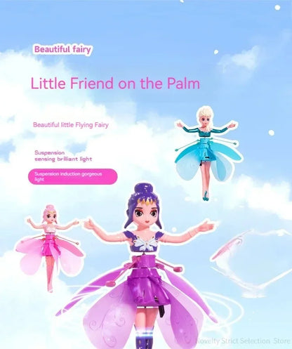 Little Princess Rotating Luminous Helicopter Doll Dancing Plane Gesture Induction Flying Toy Christmas Gift Holiday Gift