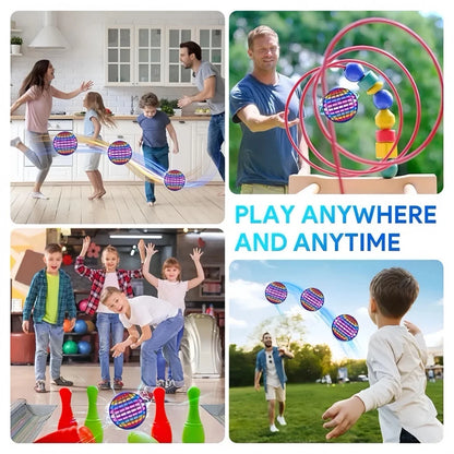  Flying Ball Children's Hand Controlled Color LED Cosmic Globe 360 °Rotating Suspension Ball Suitable for Indoor and Outdoor Toy