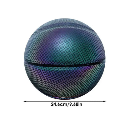 Light Reflective Basketball Size 7 Cool Night glowing Basketball game - 02ALABA