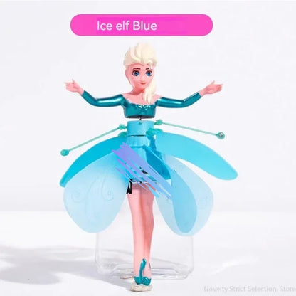 Little Princess Rotating Luminous Helicopter Doll Dancing Plane Gesture Induction Flying Toy Christmas Gift Holiday Gift