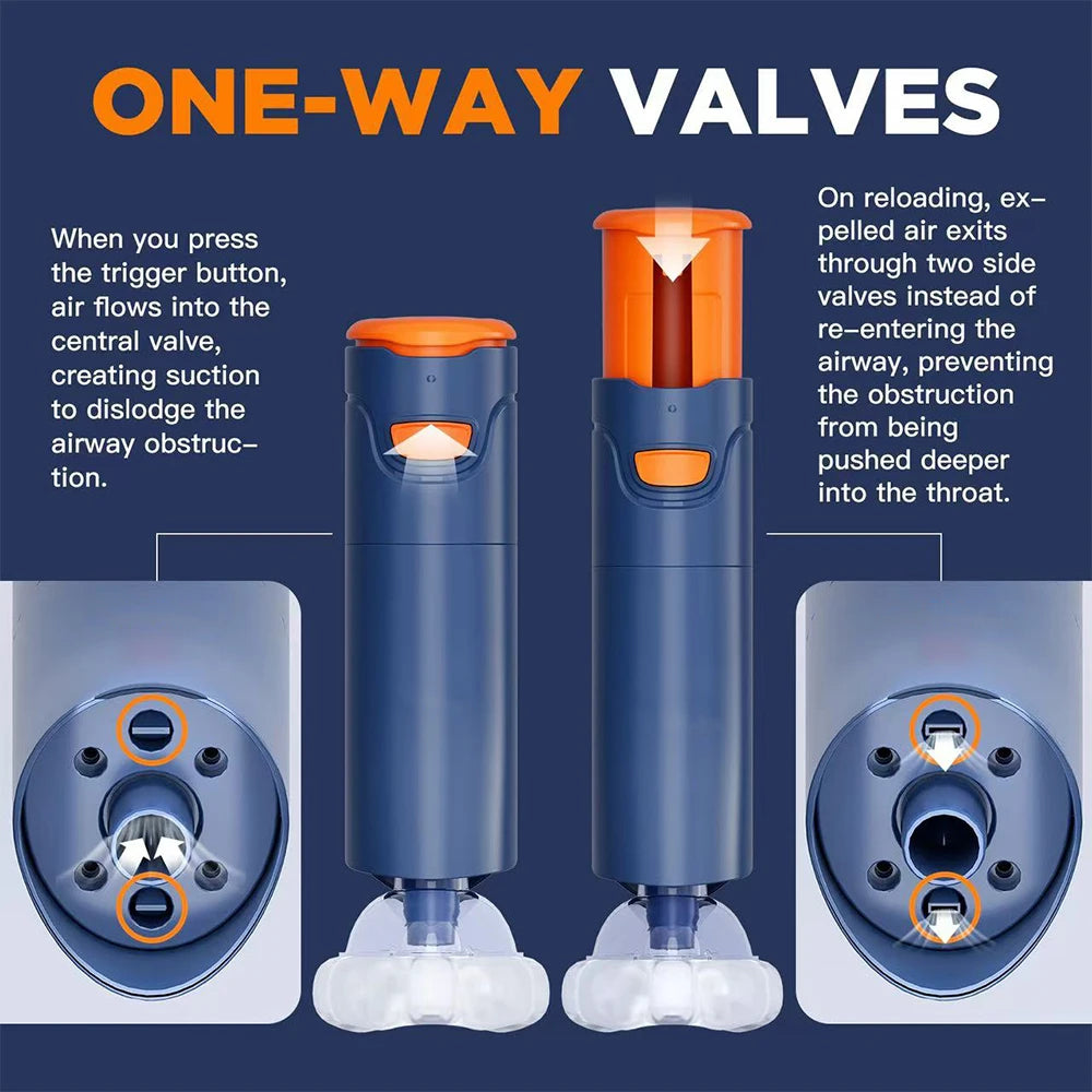 CPR Mask First Aid Choking Rescue Device Travel Home Choking Emergency Device Adult Children Portable Asphyxia Rescue Machine