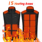 USB-Powered Heated Vest for Men and Women - Electric Heating Jacket with Adjustable Temperature for Outdoor Sports, Camping, Motorcycling, and Winter Activities - 02ALABA