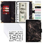 A6 Money Saving Organizer PU Leather Budget Binder Marble Notebook Budgets Planner 2023 Envelope Office School Supplies