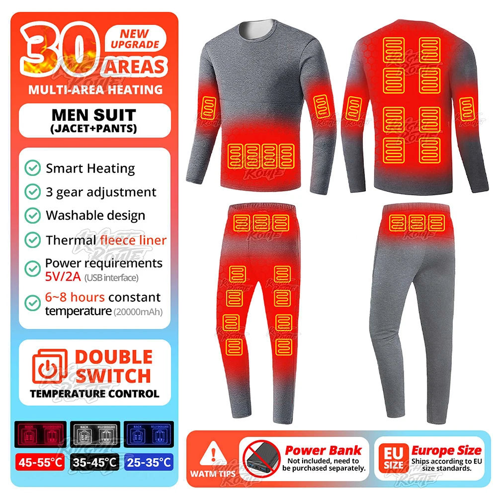 USB-Powered Heated Vest for Men and Women - Electric Heating Jacket with Adjustable Temperature for Outdoor Sports, Camping, Motorcycling, and Winter Activities - 02ALABA