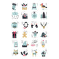 1 Piece 24-Day Christmas Advent Calendar Number Stickers, Multi-Function Gift Packaging Adhesive Labels, Sealing Sticker Decorations. - 02ALABA