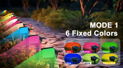 72/68 LED Solar Landscape Lights, IP65 Waterproof Outdoor Solar Light with 3 Modes, Solar Garden Spotlight for Yard, Lawn, Walkway. - 02ALABA
